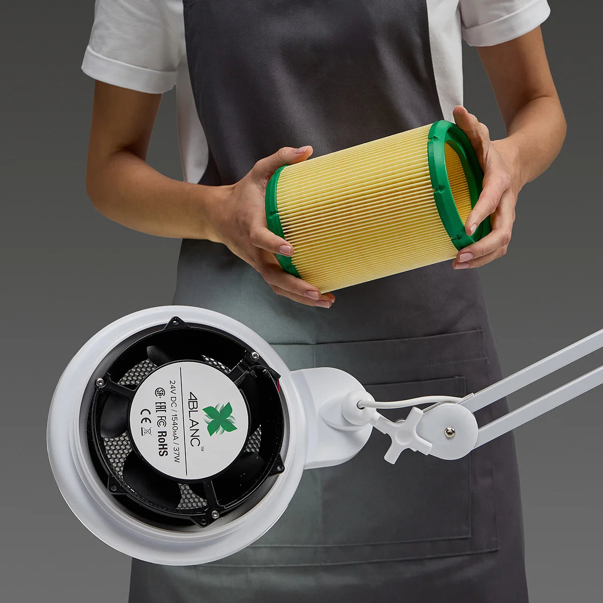 4Blanc Alizé — вертикальная вытяжная станция с LED-подсветкой