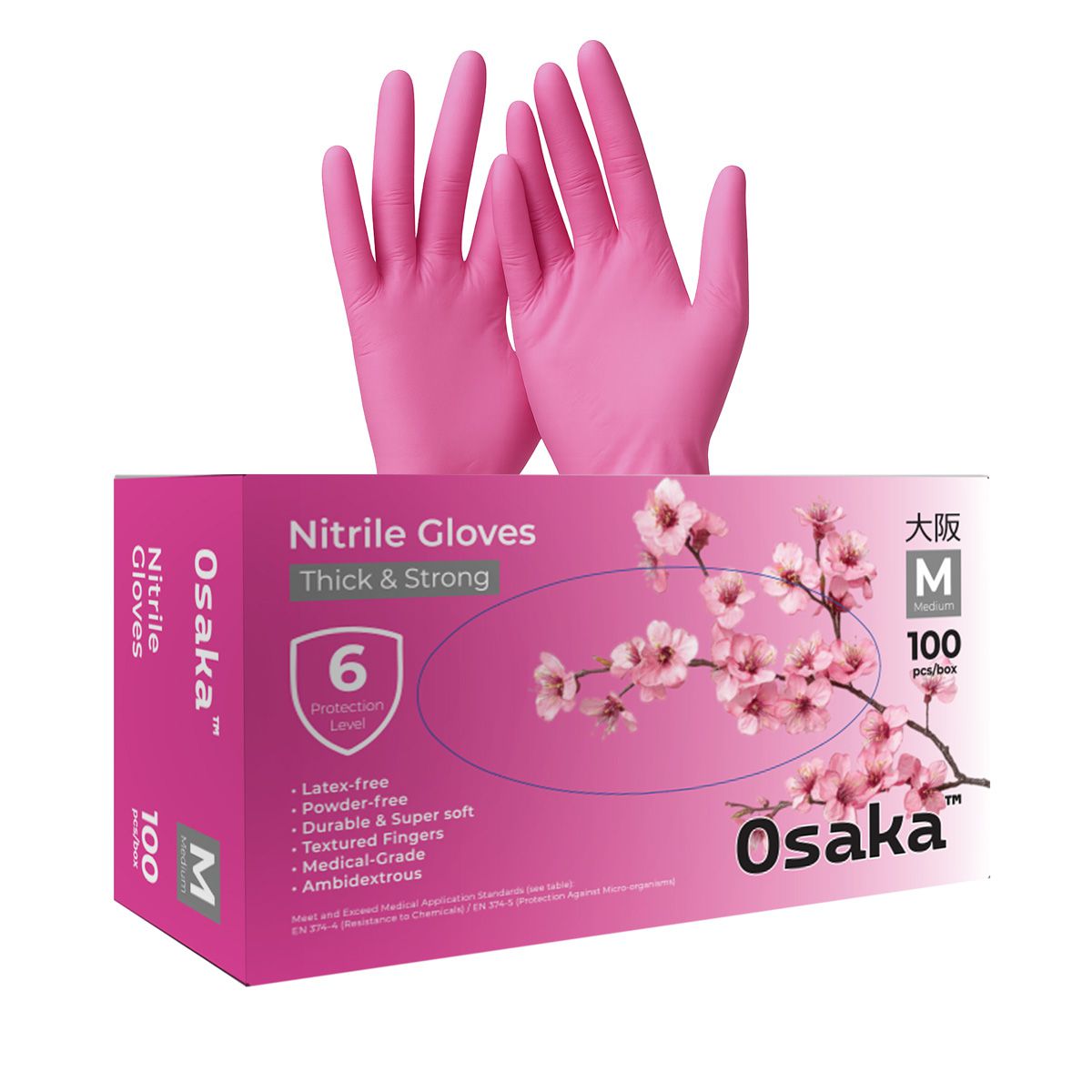 Nitrile Gloves - כפפות ניטריל מקצועיות 3.5 גרם Osaka