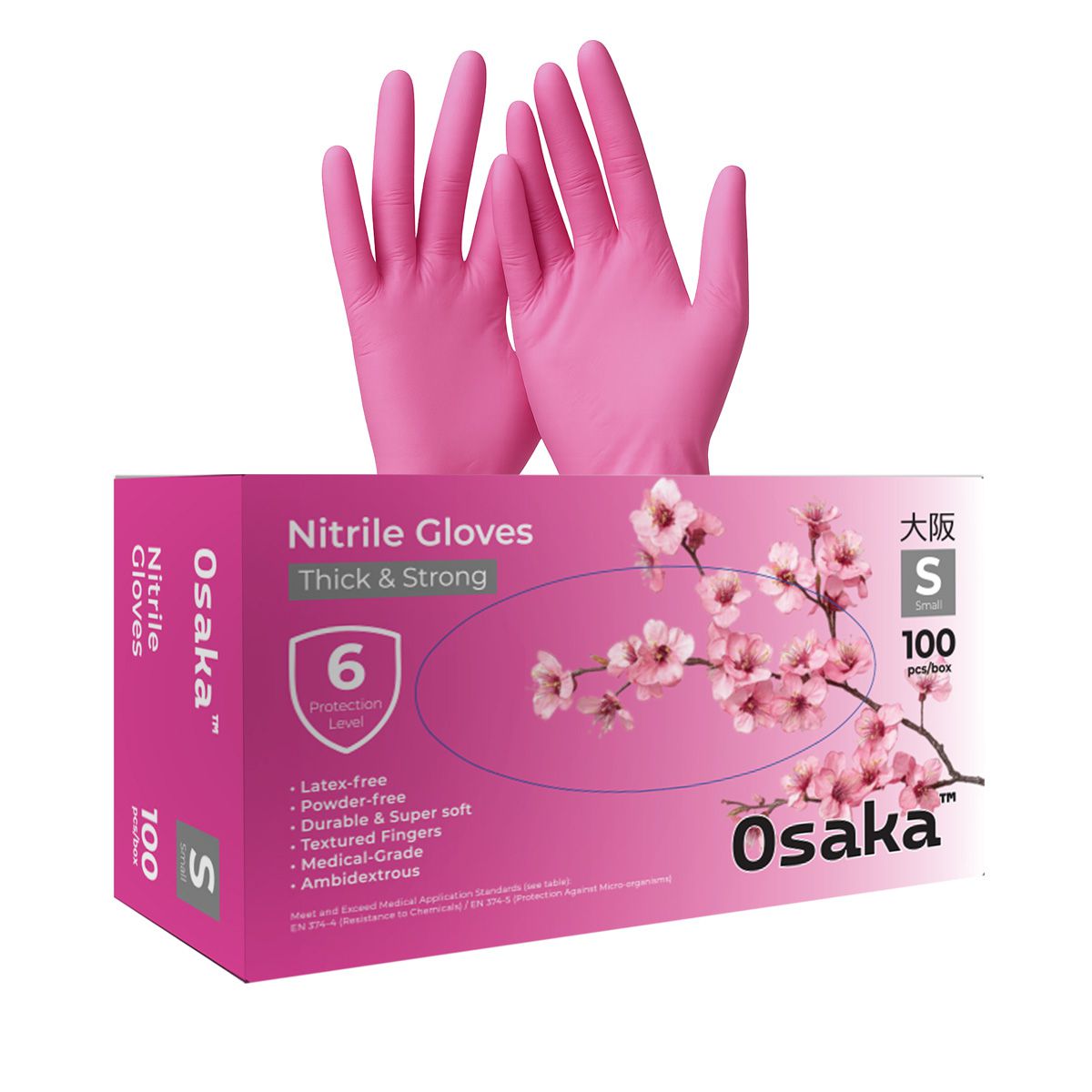 Nitrile Gloves - כפפות ניטריל מקצועיות 3.5 גרם Osaka