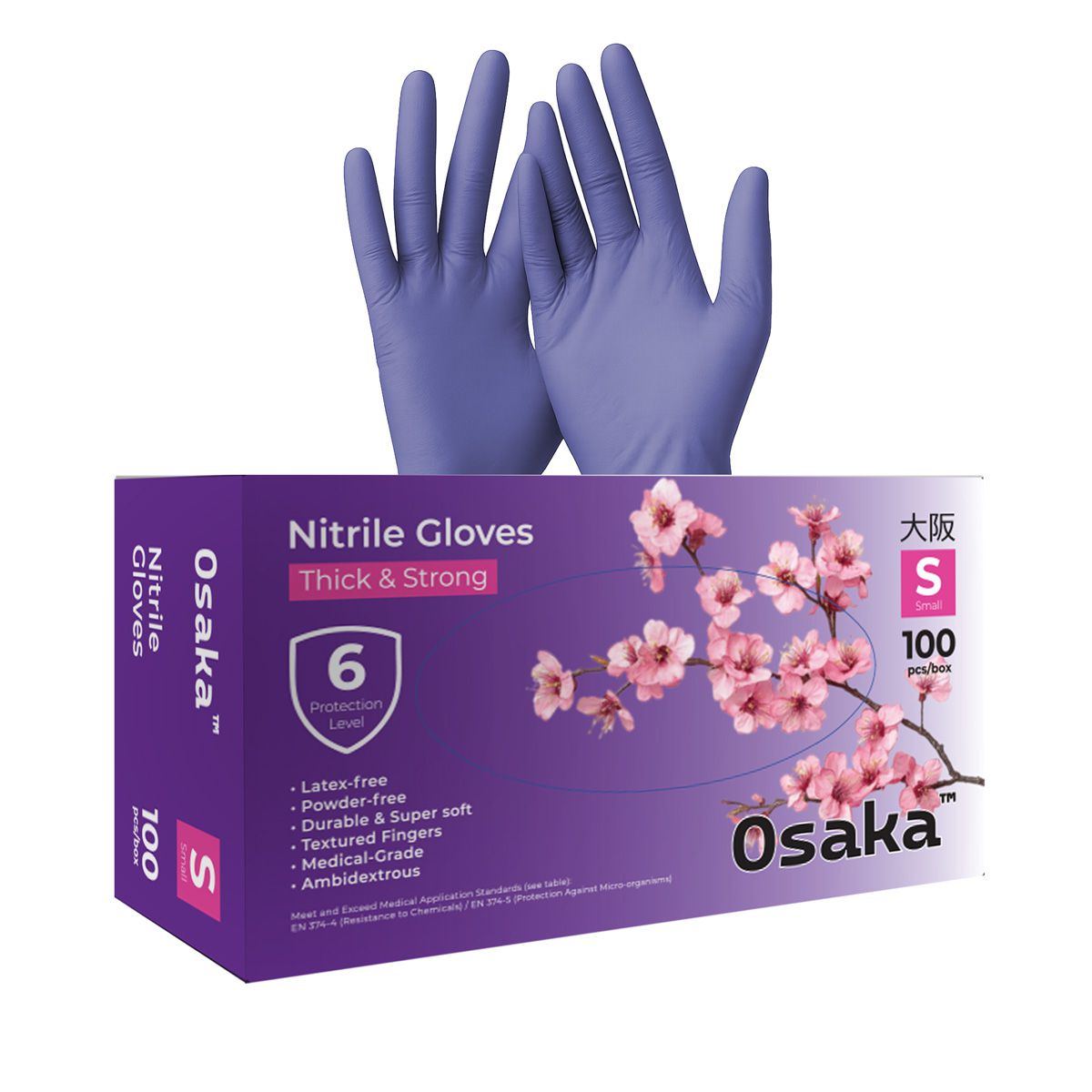 Nitrile Gloves - כפפות ניטריל מקצועיות 3.5 גרם Osaka