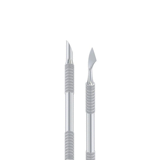 Двусторонний пушер для кутикулы DSI Exclusive – скошенный пушер / заострённый край «клевер»